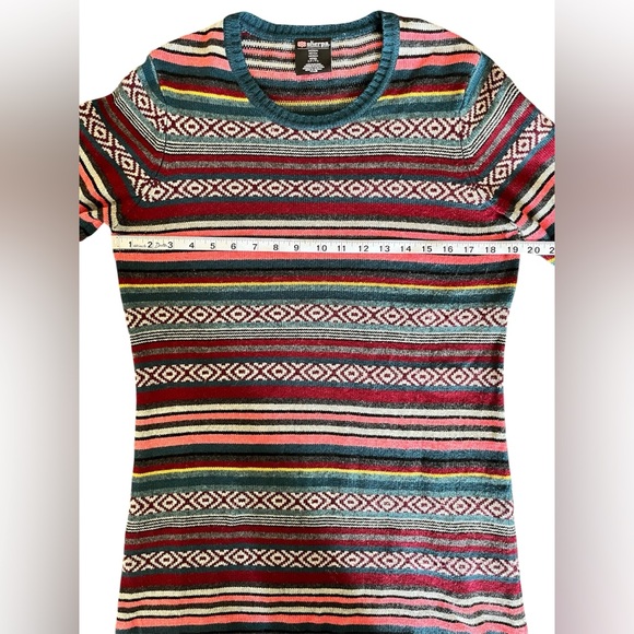 Sherpa Adventure Gear Geometric Long Sleeve Wool Alpaca Sweater Dress Medium - Picture 5 of 9